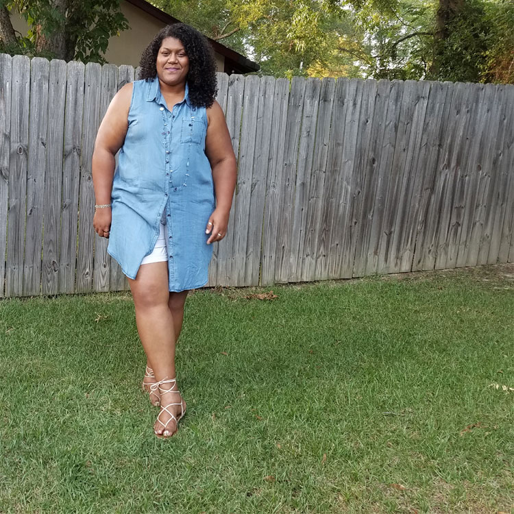 3 ways to style a denim summer dress|StatuesqueGlam.com