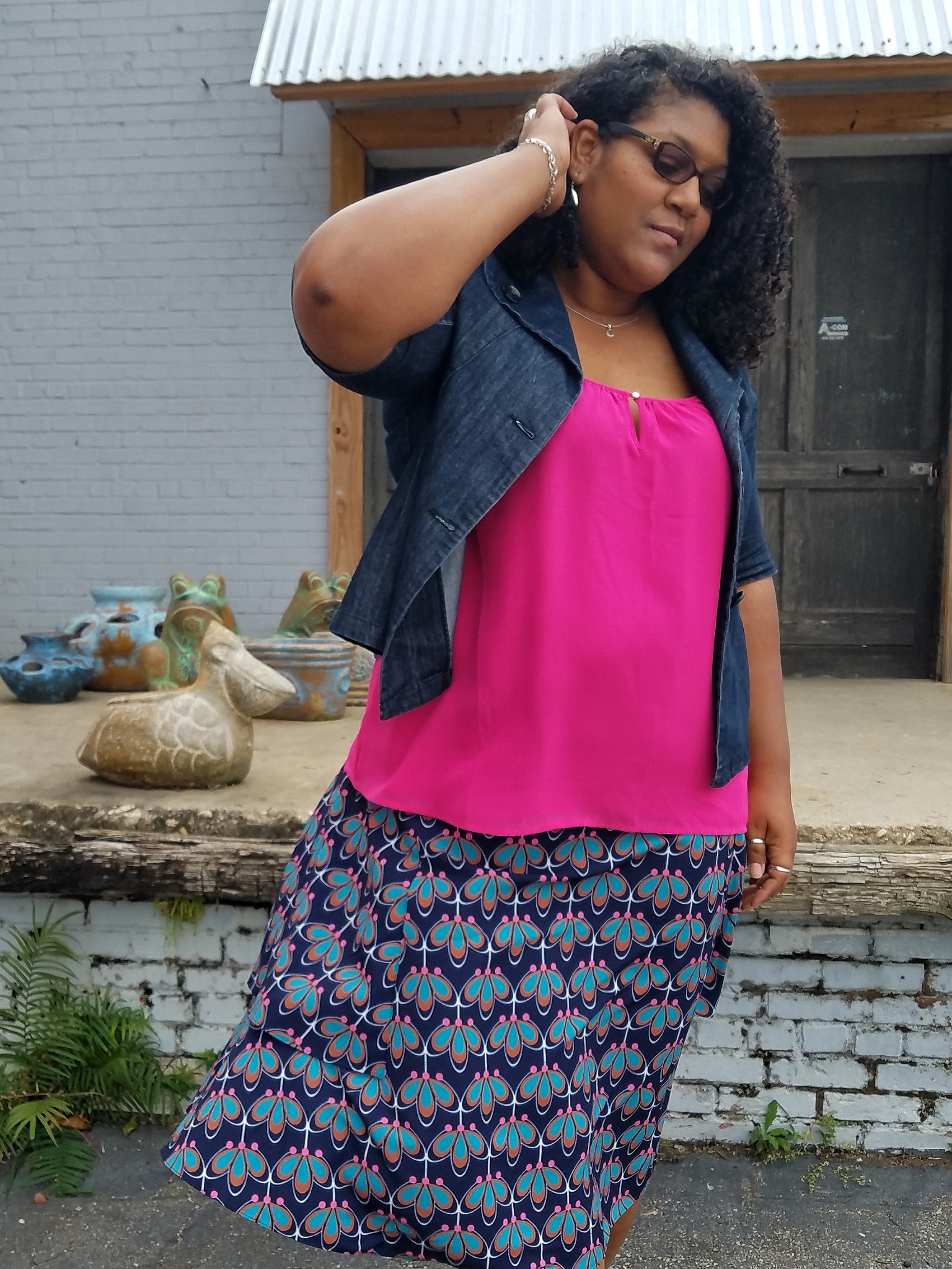 tall plus size blogger