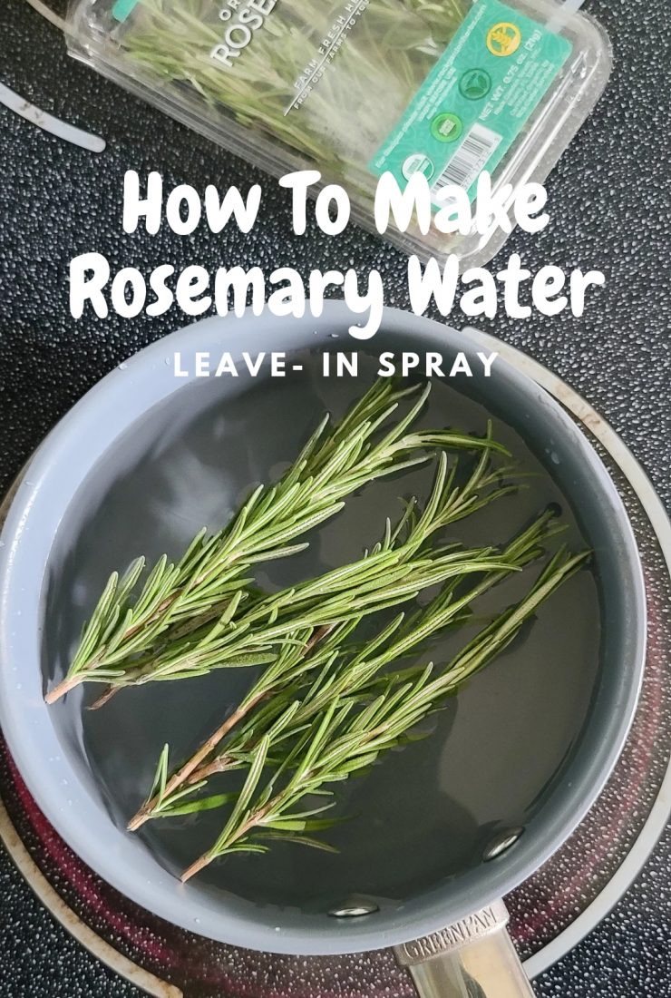How to make rosemary water leave in spray